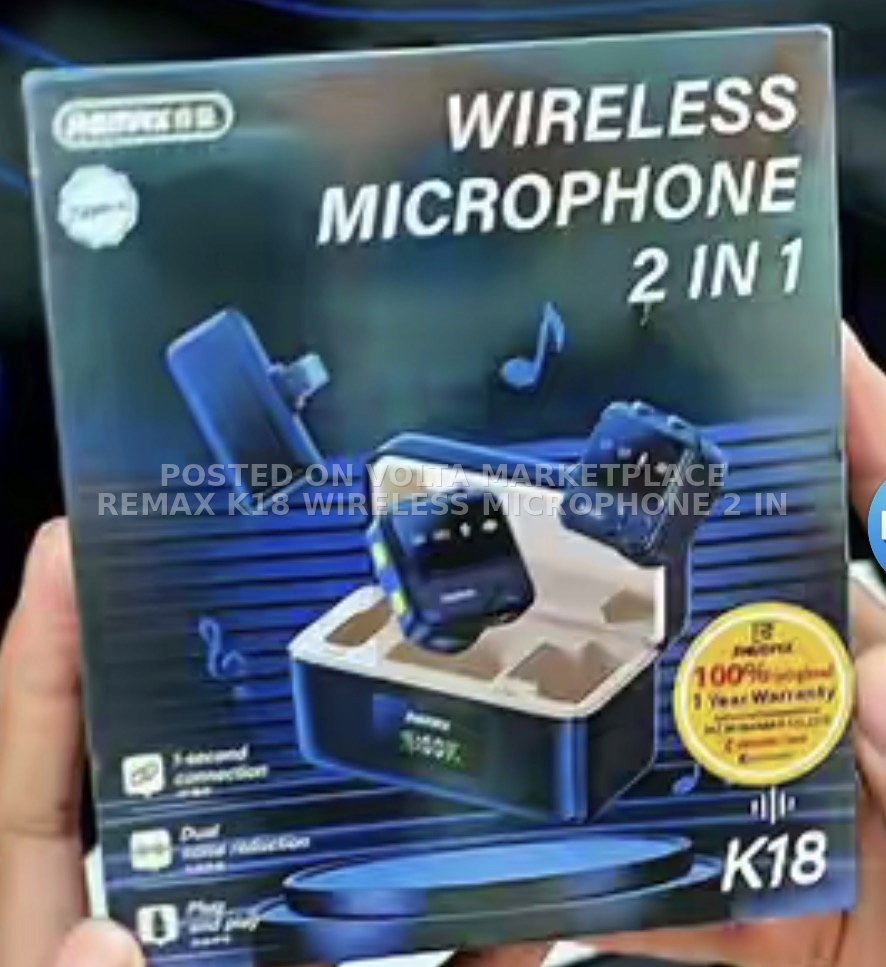 REMAX K18 WIRELESS MICROPHONE 2 IN 1