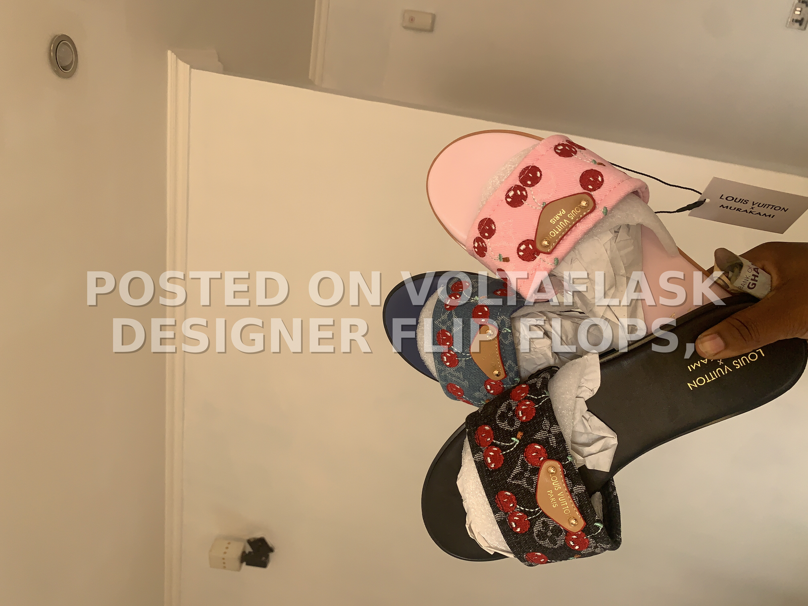 Designer flip flops