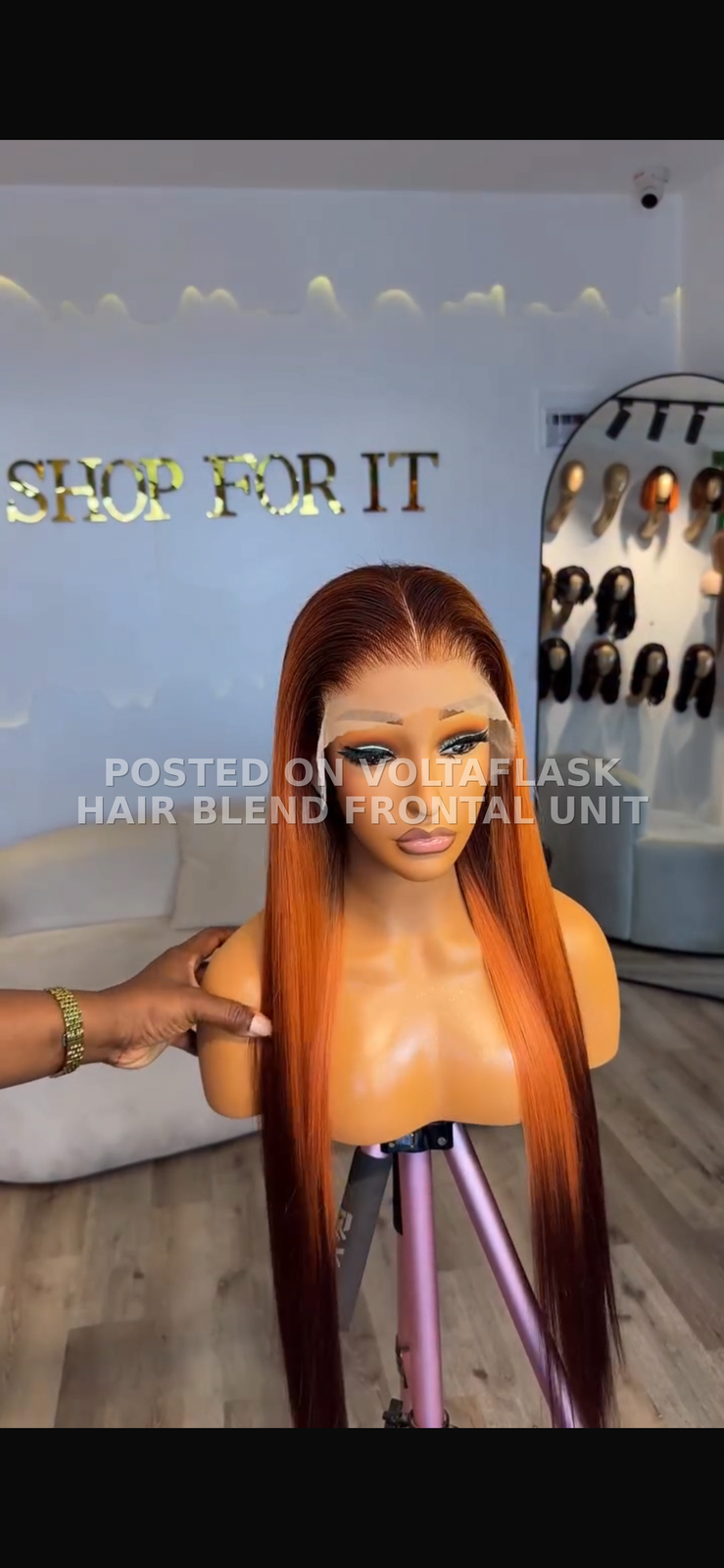 Hair blend frontal unit