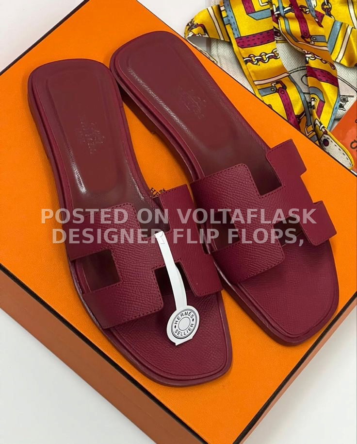 Designer flip flops