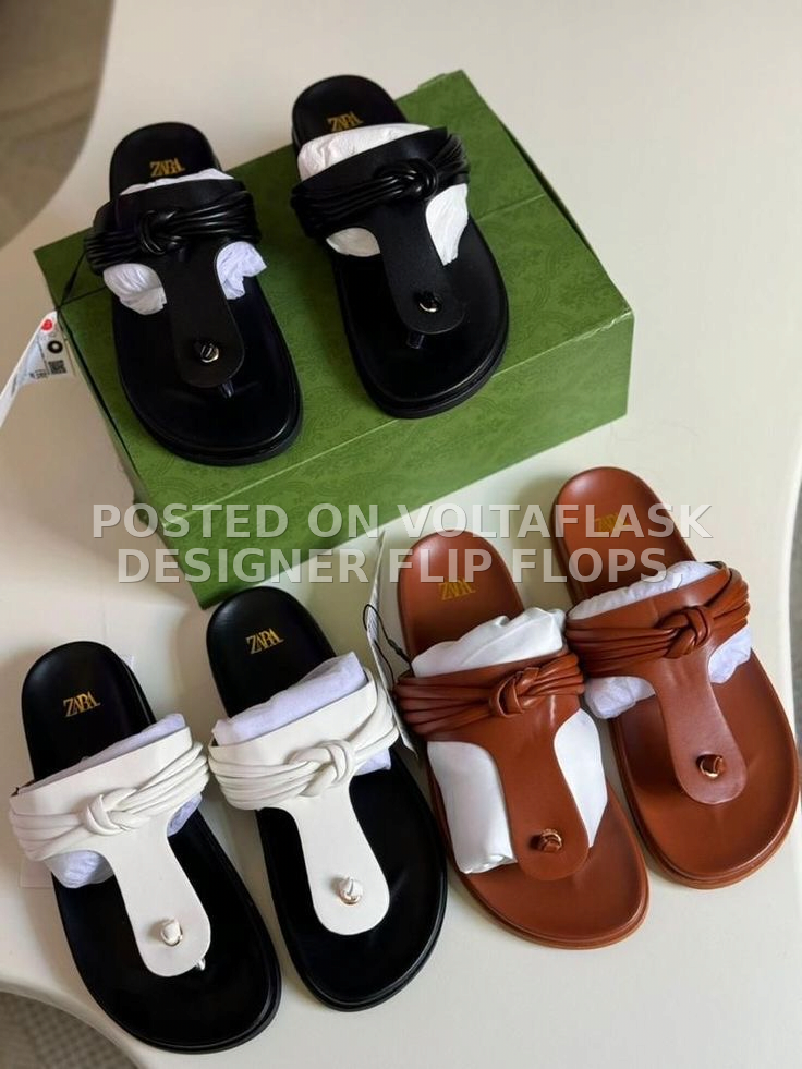 Designer flip flops