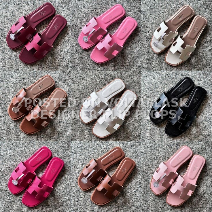 Designer flip flops