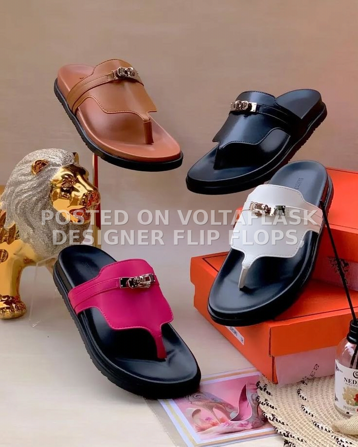 Designer flip flops